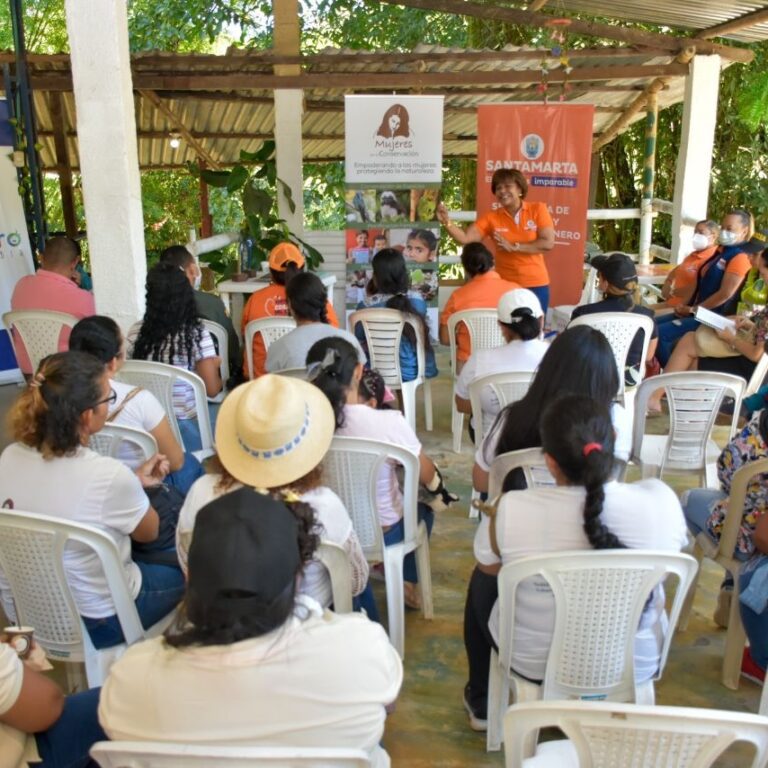 Mujeres por la Conservación de la Sierra Nevada de Santa Marta participan en jornada pedagógica contra la violencia de género.